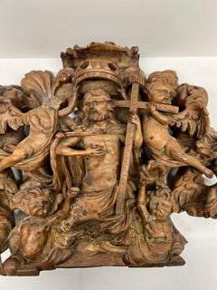 18th Century, Spanish Baroque Carving The Resurrection of Jesus