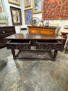18th Century Spanish Baroque Writing Table/Console