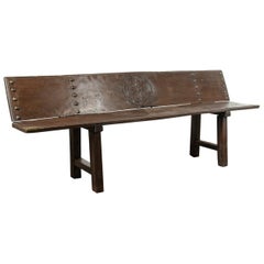 18th Century Spanish Bench in Chestnut