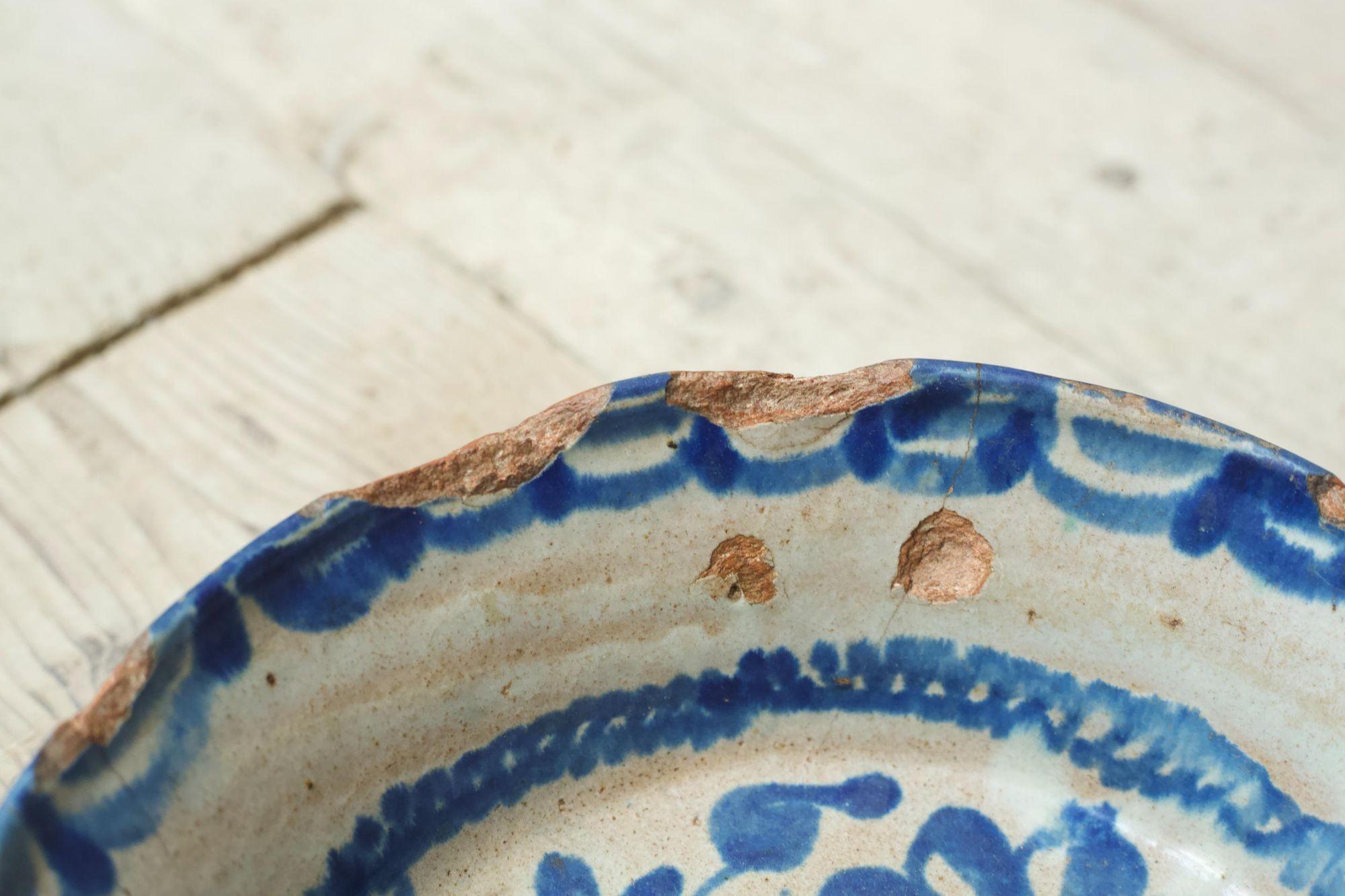 Pottery 18th century Spanish bowl - No 2