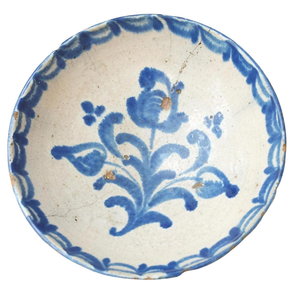 18th century Spanish bowl - No3 For Sale at 1stDibs