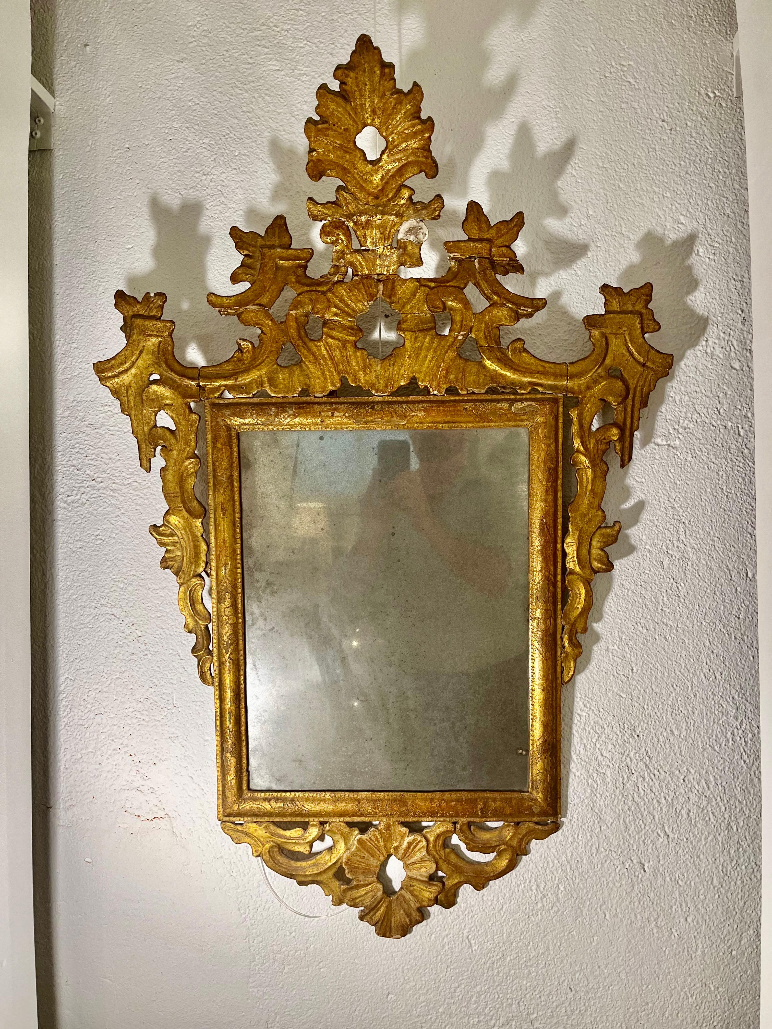 18. Jahrhundert Spanisch Carlos III  Füllhorn-Spiegel (Barock) im Angebot