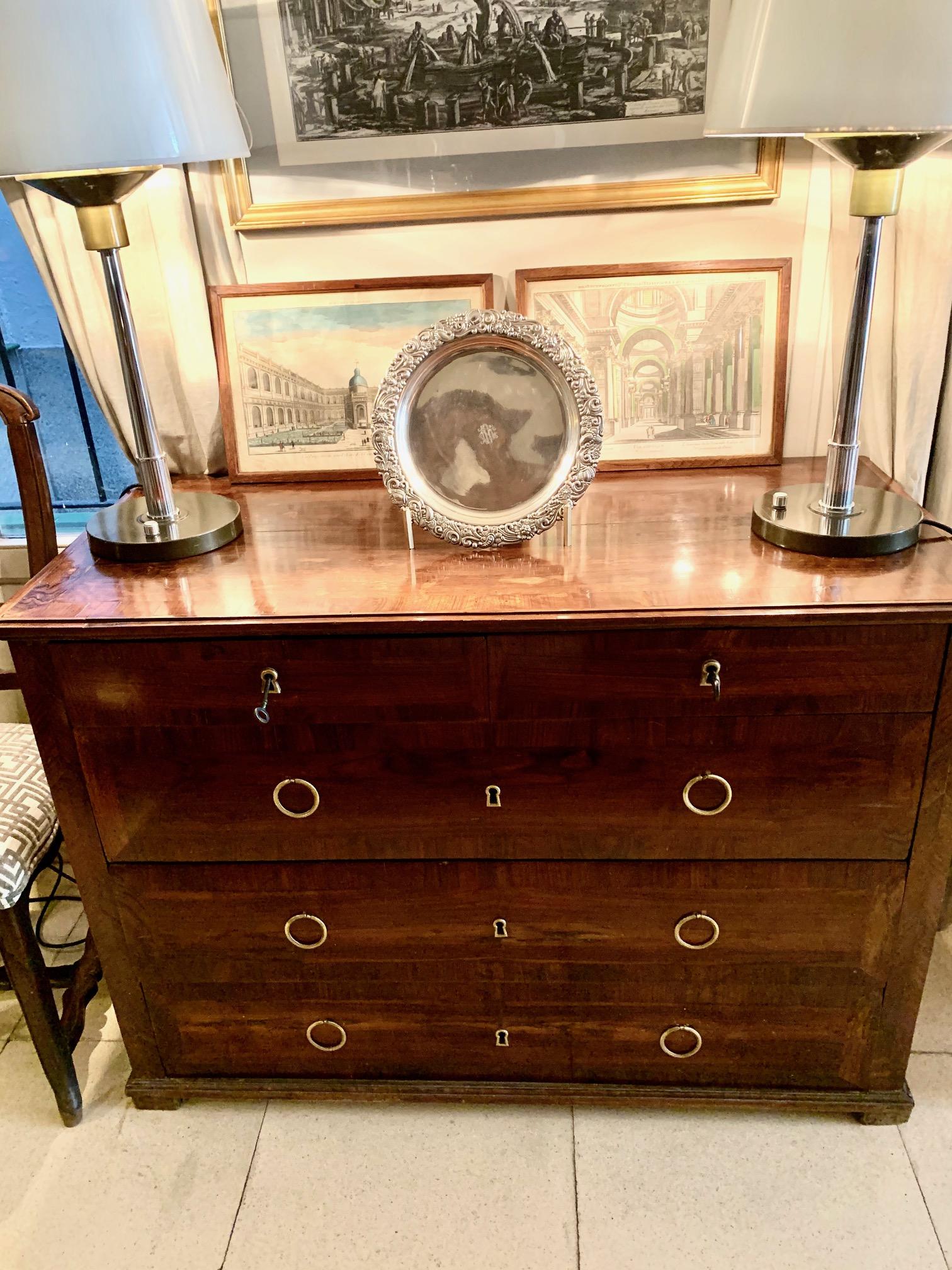 18th Century Spanish Carlos IV Walnut  Commode 9