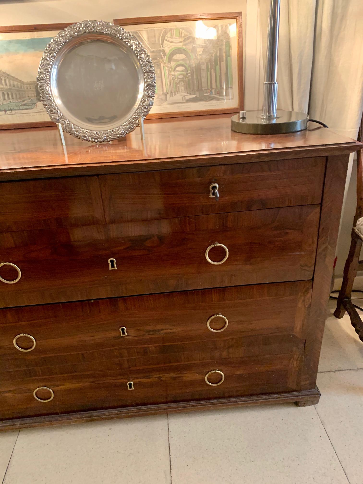 18th Century Spanish Carlos IV Walnut  Commode 11