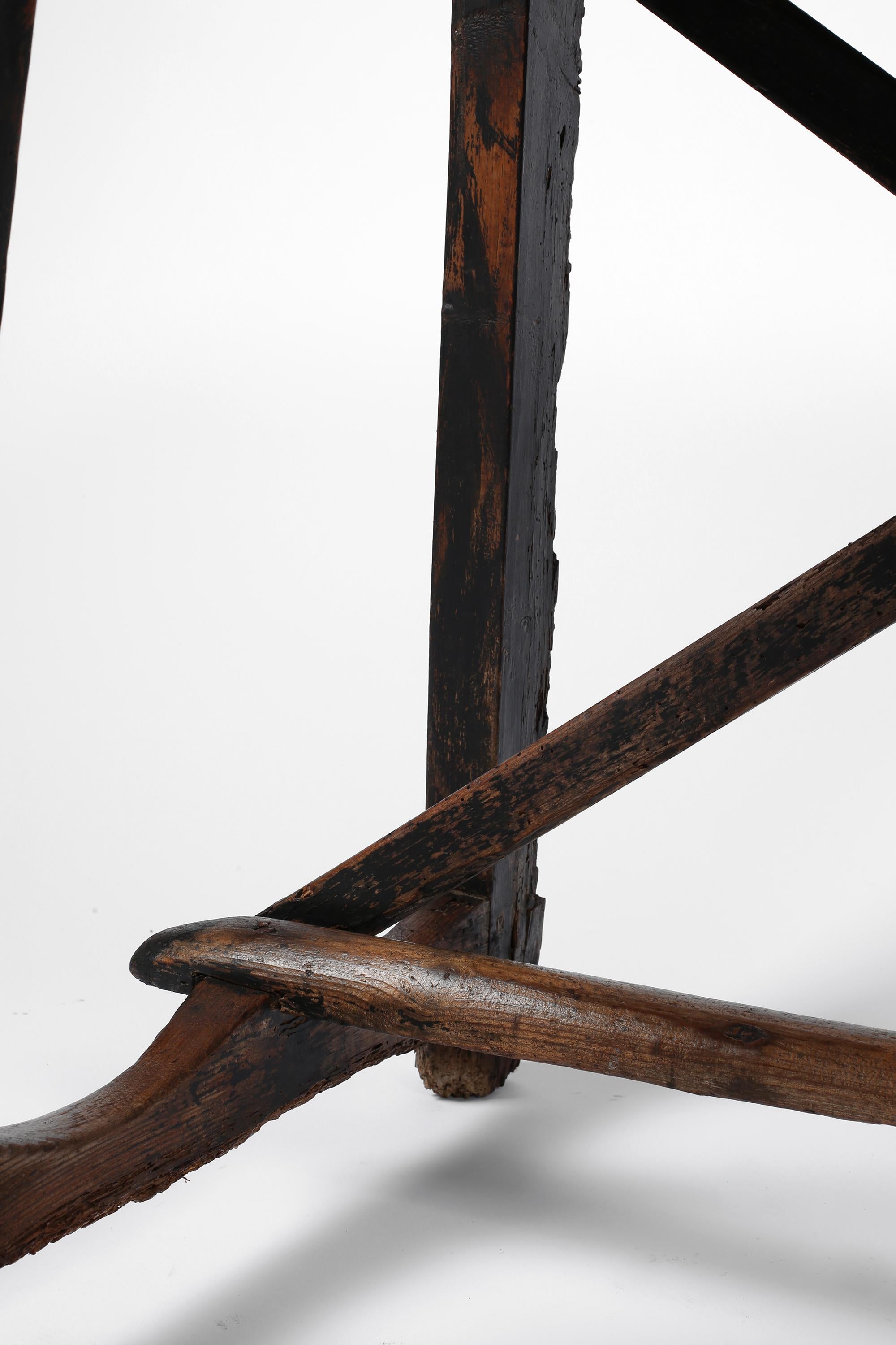 18th Century Spanish Catalan Primitive Wabi Sabi Side Table 11