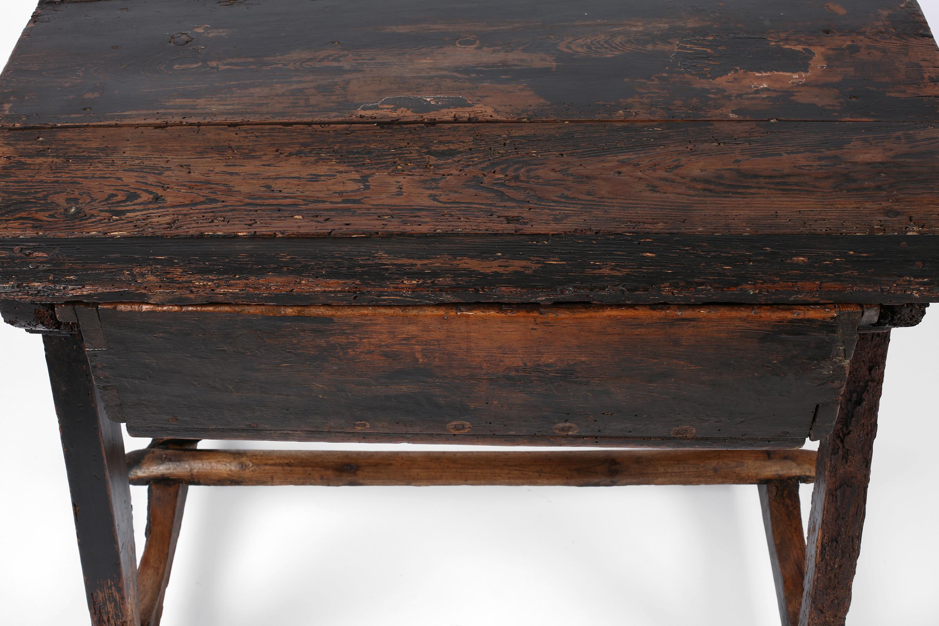 18th Century Spanish Catalan Primitive Wabi Sabi Side Table 3