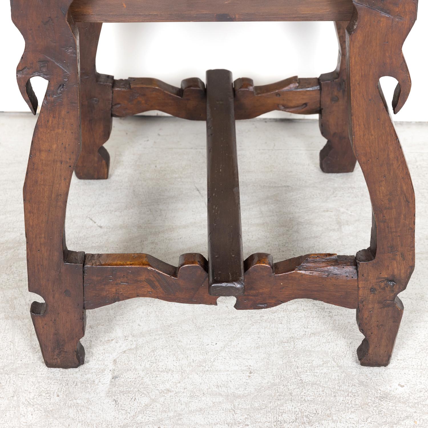 18th Century, Spanish Catalan Walnut Side Table or Desk For Sale 12
