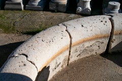 18th Century Spanish Classical Round Stone Pool Surround for a Fountain