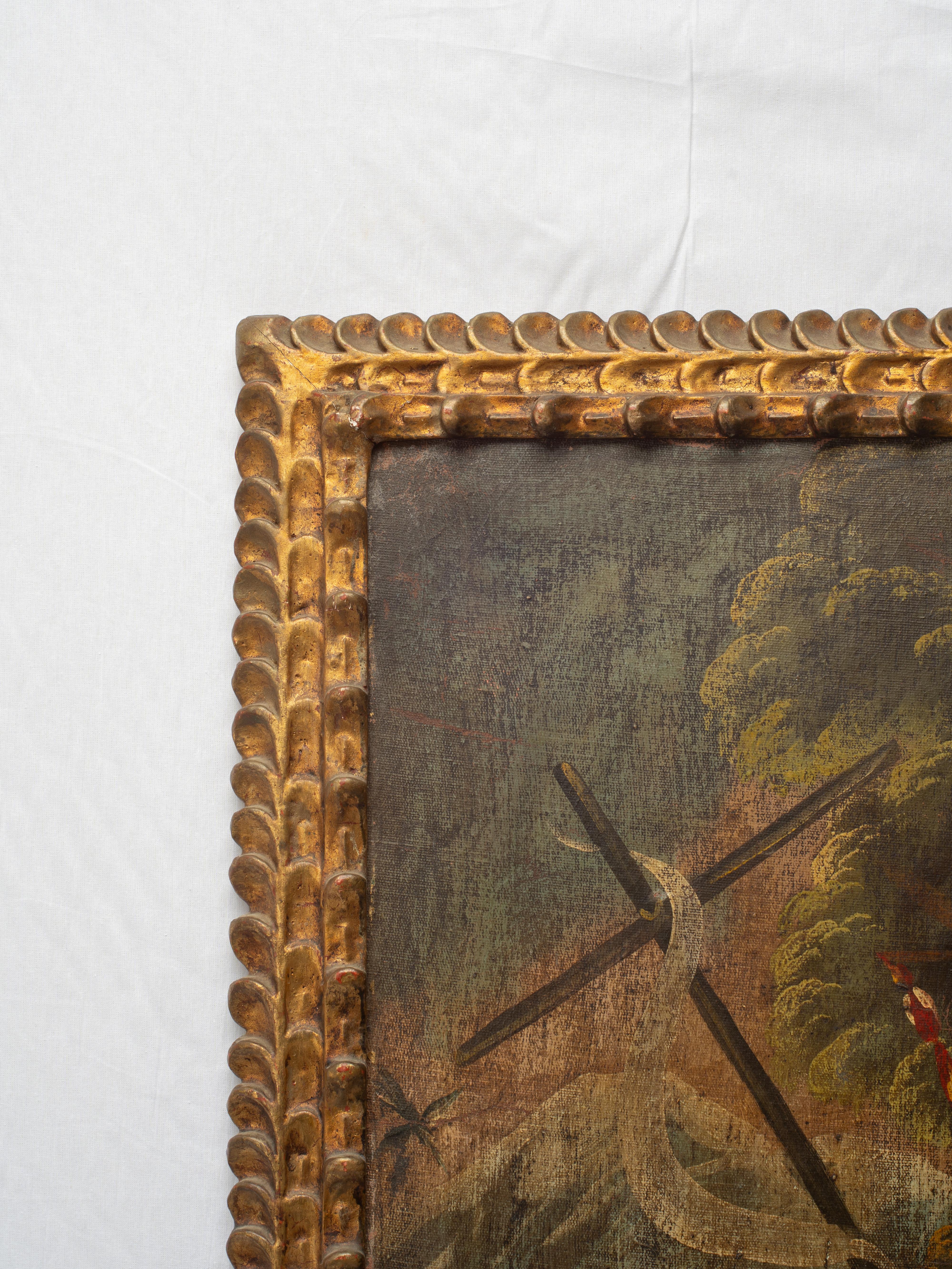 18th Century Spanish Colonial Cusco School Painting of Saint John The Baptist im Angebot 4