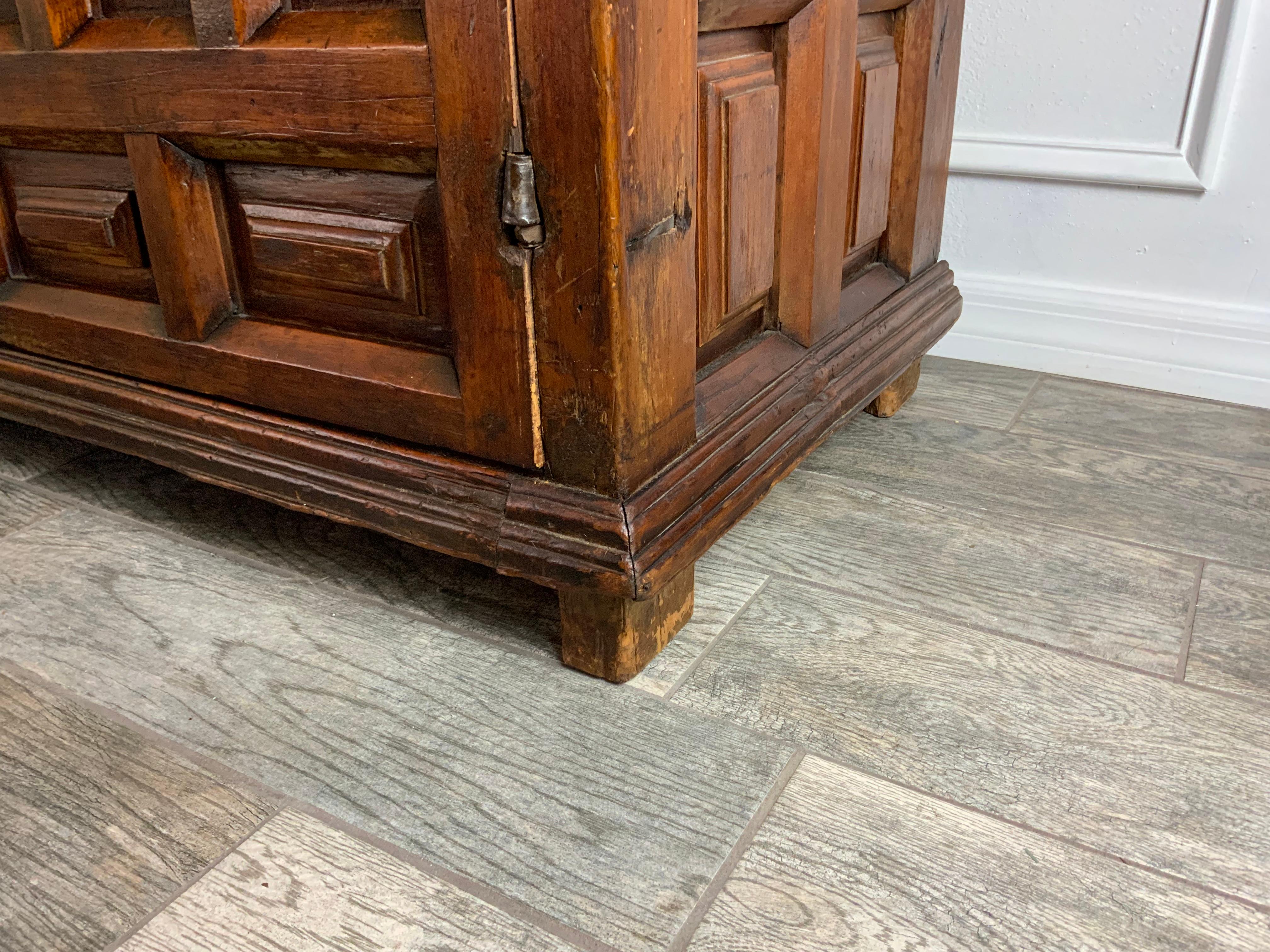18th Century Spanish Colonial Paneled Cabinet For Sale 11