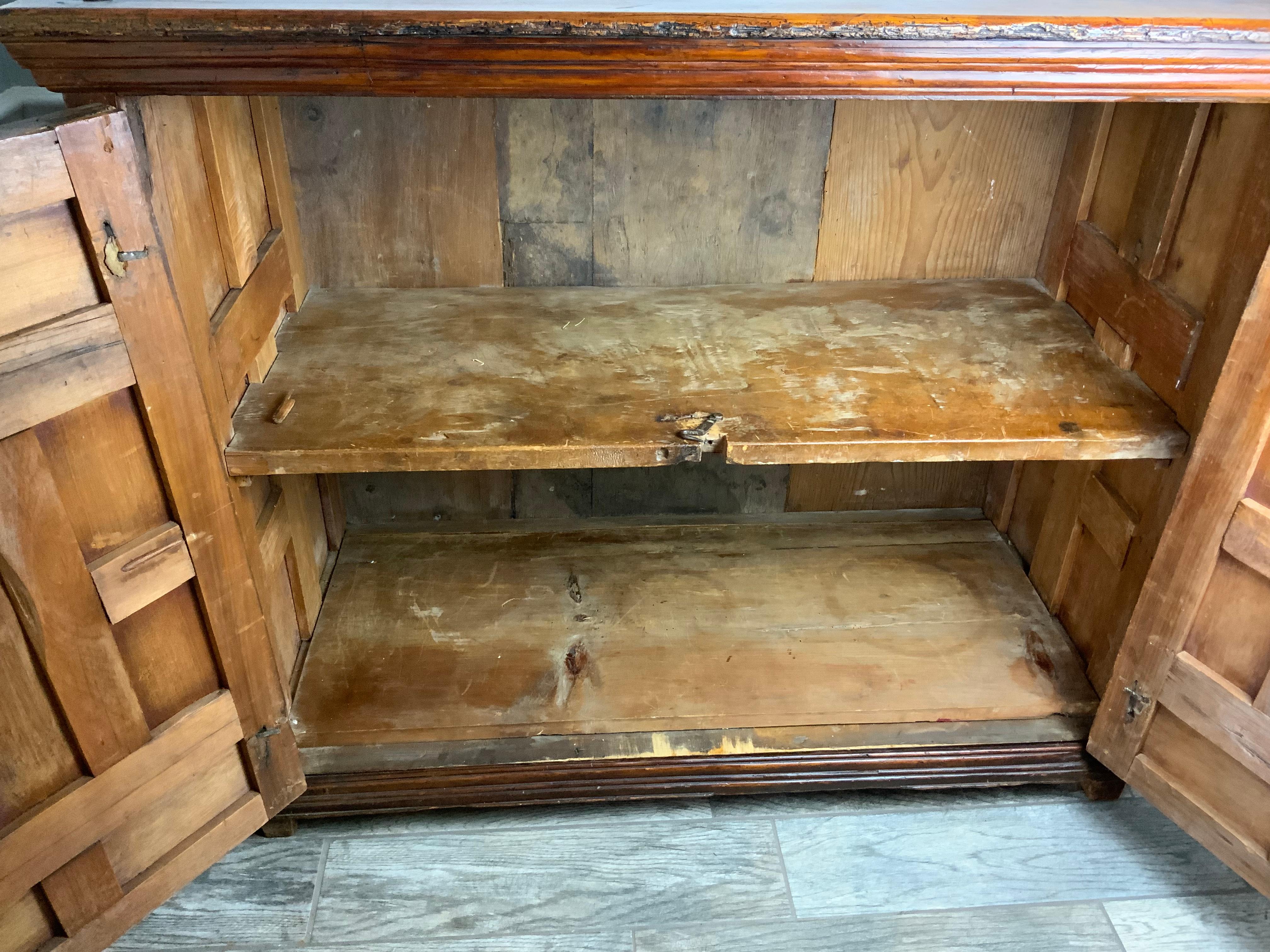 18th Century Spanish Colonial Paneled Cabinet For Sale 4