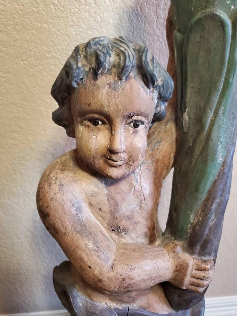 18th Century Spanish Colonial Putti Torchère For Sale 1