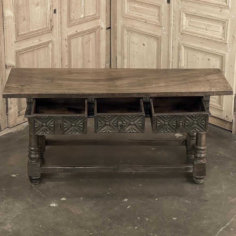 18th Century Spanish Colonial Walnut Console ~ Sofa Table 1