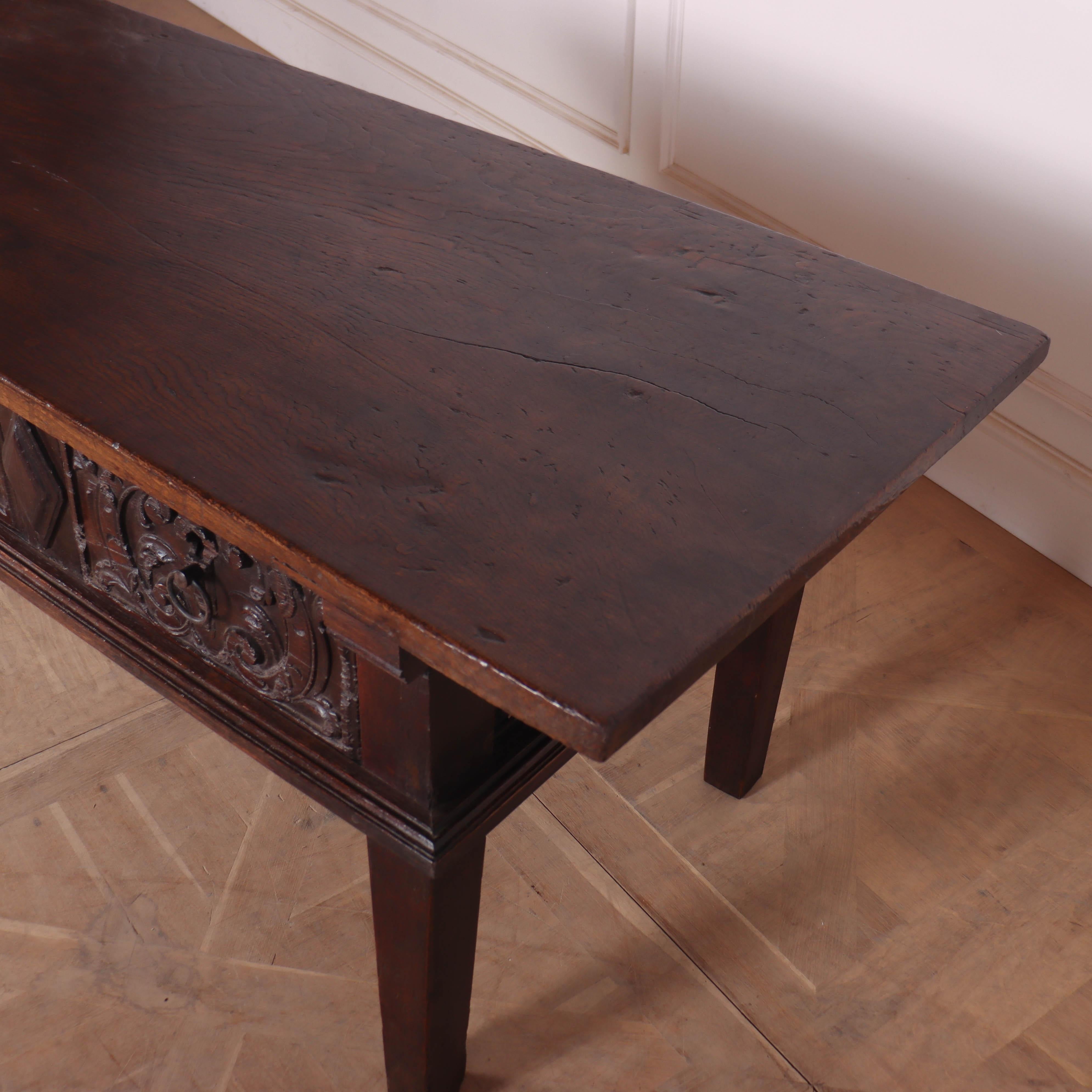 Oak 18th Century Spanish Console Table For Sale