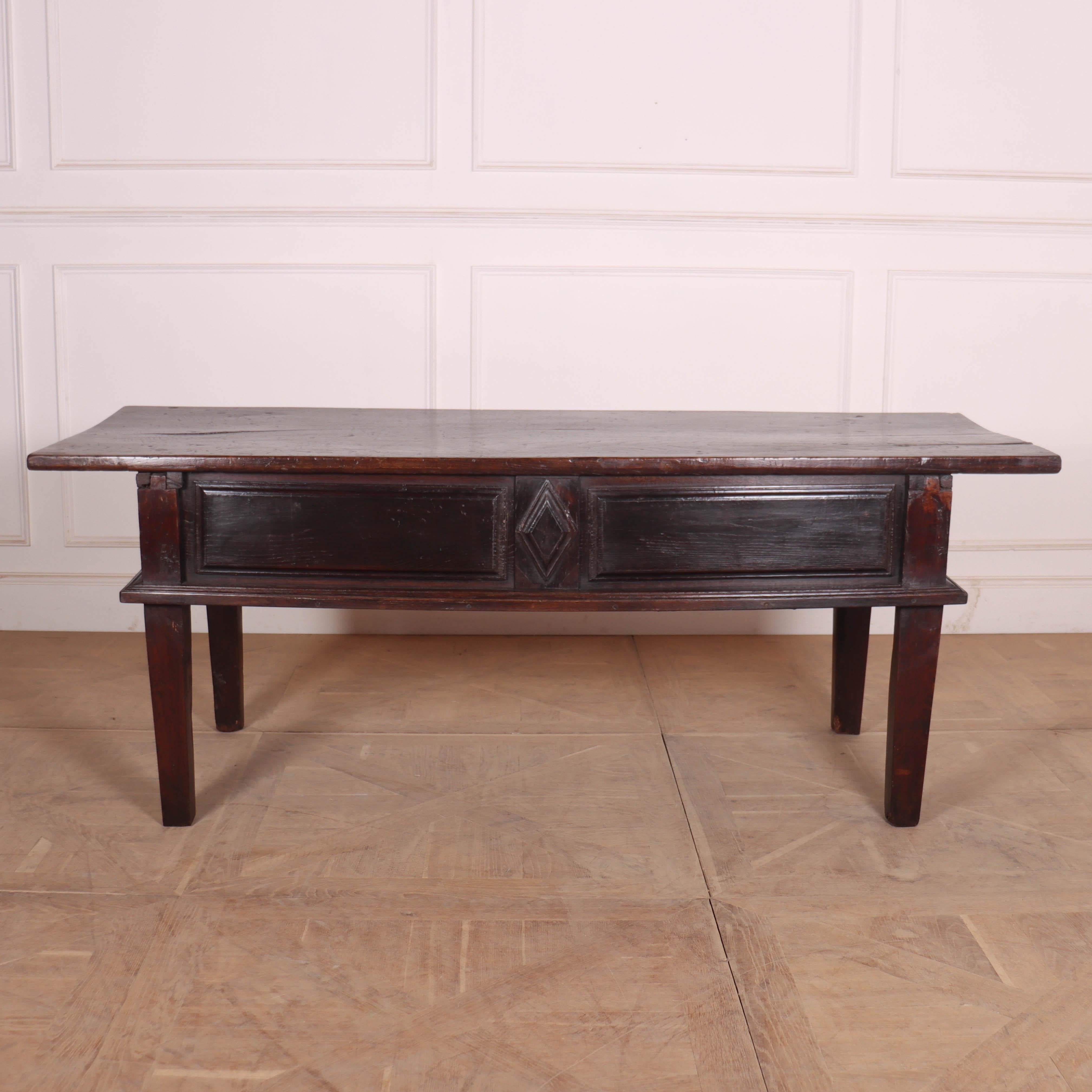 Chêne Table console espagnole du 18e siècle en vente