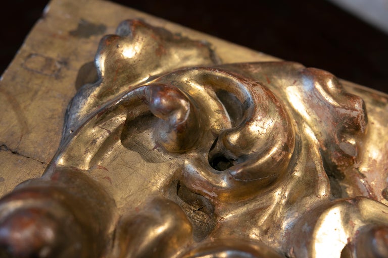 18th Century Spanish Decorative Finial Carved in Wood For Sale at 1stDibs