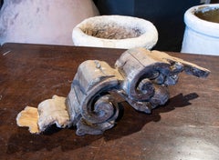 18th Century Spanish Decorative Finial Carved in Wood