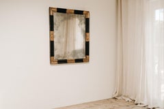 18th century Spanish ebonised and guilt mirror