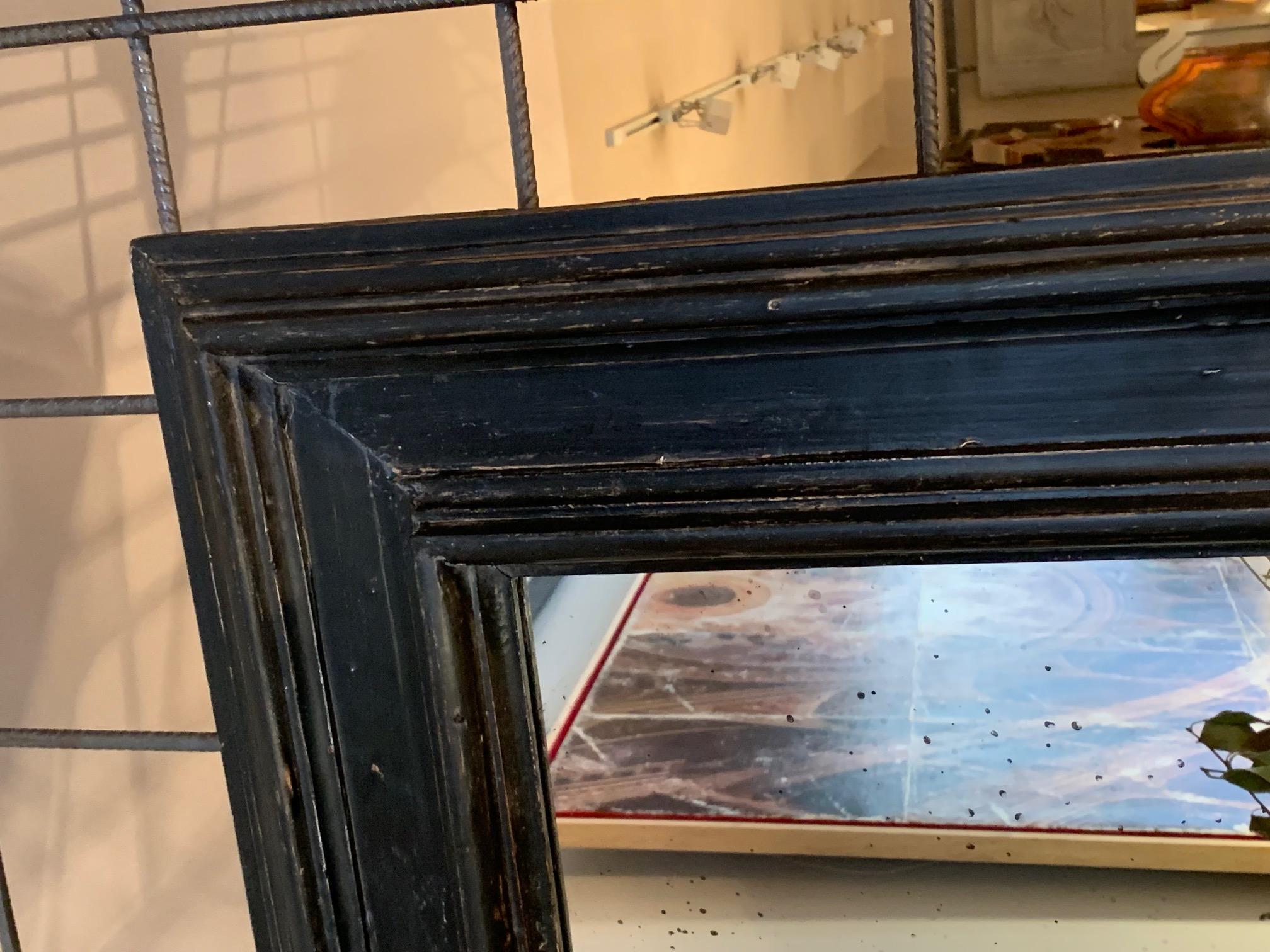 18th Century Spanish Ebonized Mirror 7