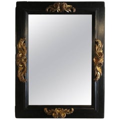 18th Century Spanish Framed Mirror with Hand-Carved Rococo Gilt Ornamentation