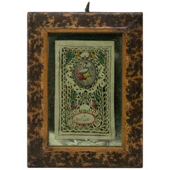 18th Century Spanish Framed Painted Cutout Design