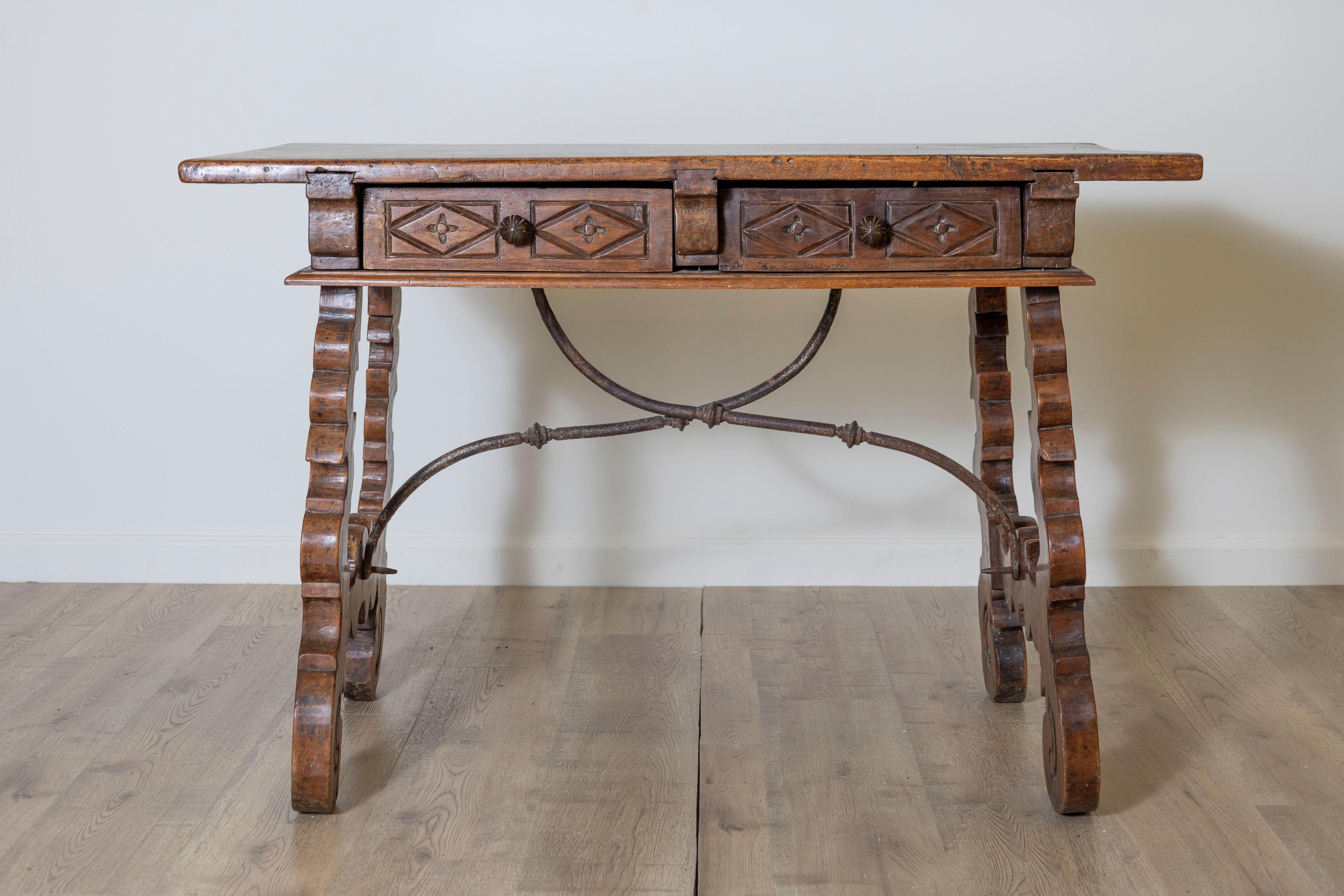 Hand-Carved 18th Century Spanish Fratino Table Circa 1790 For Sale