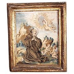 18th Century Saint Francis of Paola with Cherubs