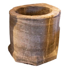 18th Century Spanish Marble Well from Sierra Elvira Carved in a Single Block