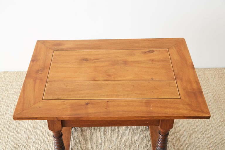 18th Century Spanish Oak and Walnut Library Table For Sale 12