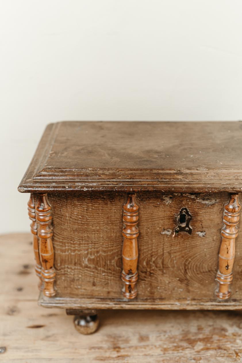 18th Century Spanish Oak Box 7