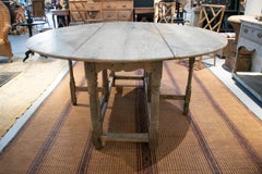 18th Century Spanish Oak Round Folding Table