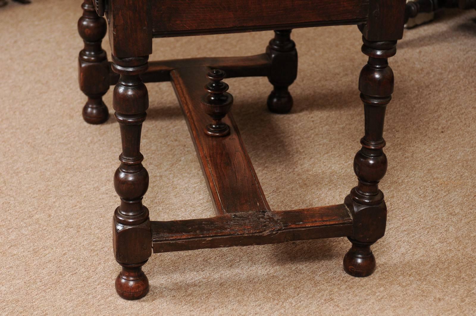 18th Century Spanish Oak Side Table 5