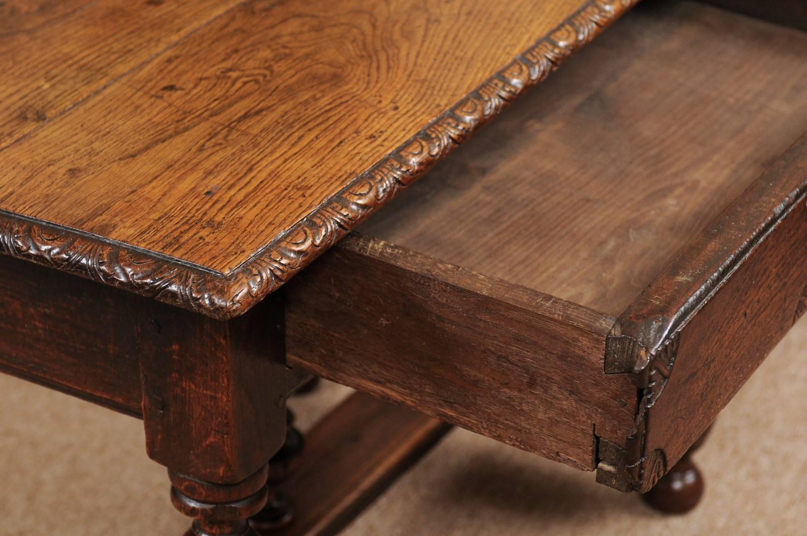 18th Century and Earlier 18th Century Spanish Oak Side Table