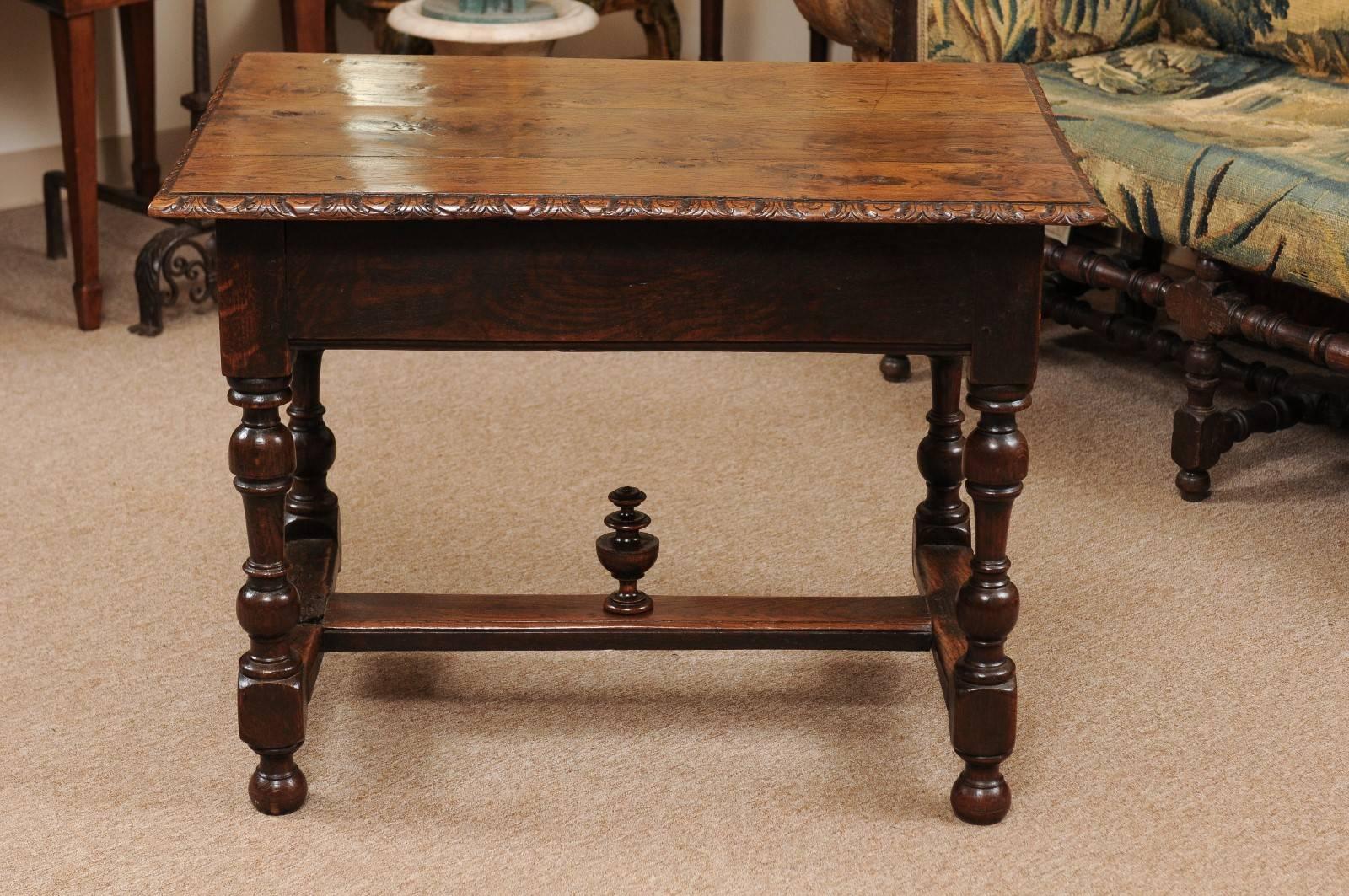 18th Century Spanish Oak Side Table 3