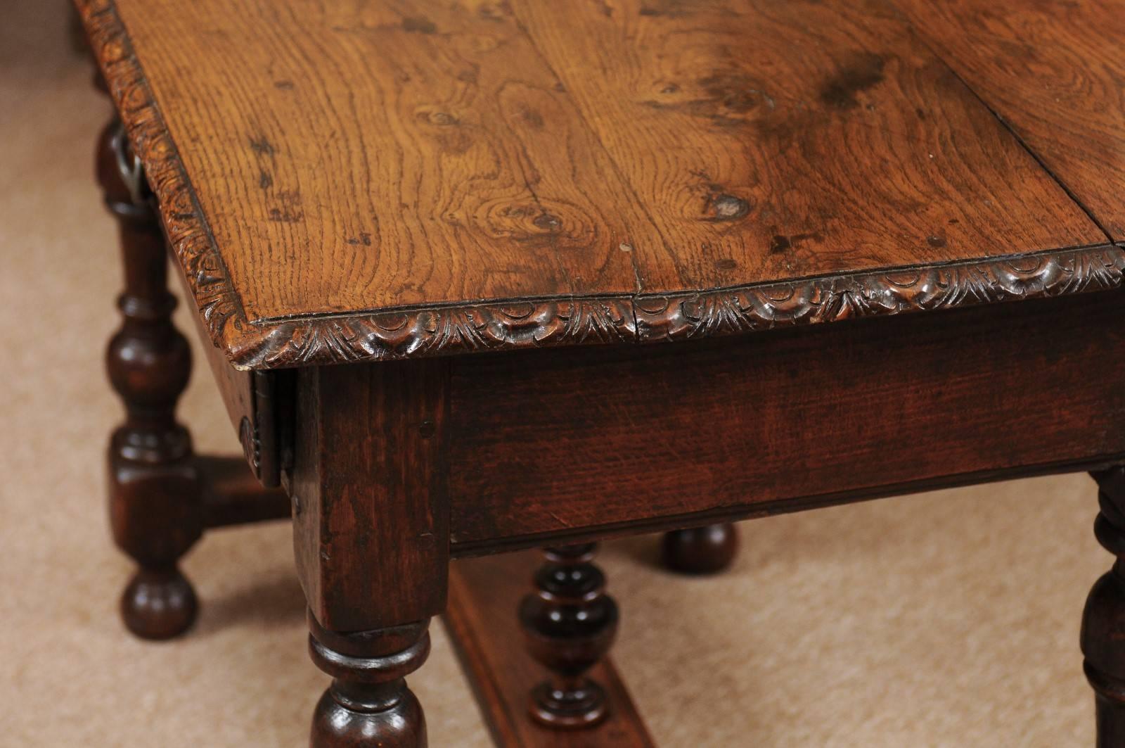 18th Century Spanish Oak Side Table 4