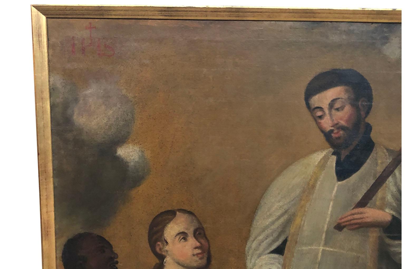 18th Century Spanish Oil Painting In Good Condition In Atlanta, GA