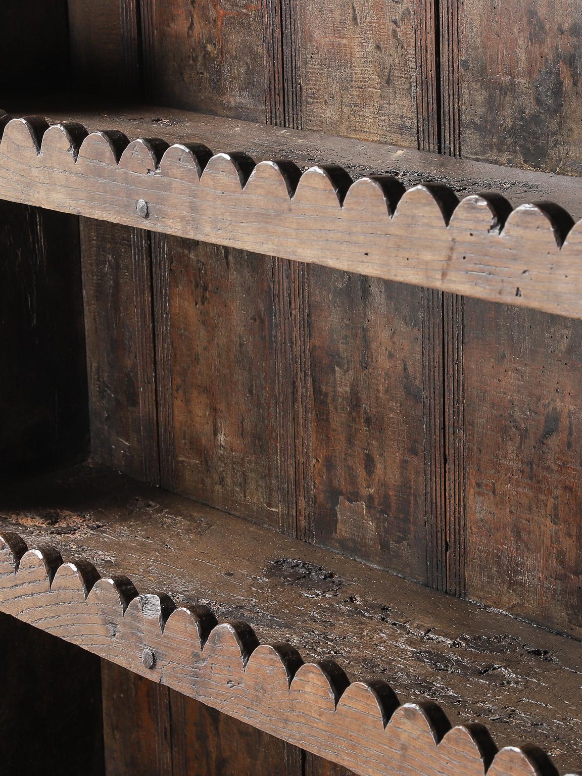 18th Century Spanish Open Oak Dresser 11