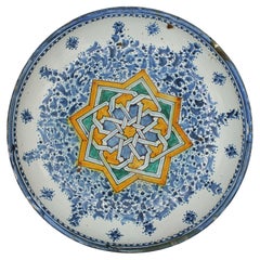 18th Century Spanish or North African Faience Deep Bowl
