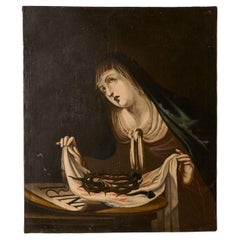 18th Century Spanish painting of Mary 'Passion of Christ'