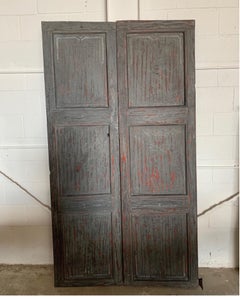 18th Century Spanish Pair of Doors from Peralada with Original Hardware
