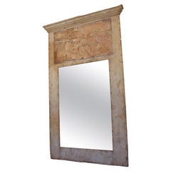 18th Century Spanish Panel Make Into Trumeau Mirror
