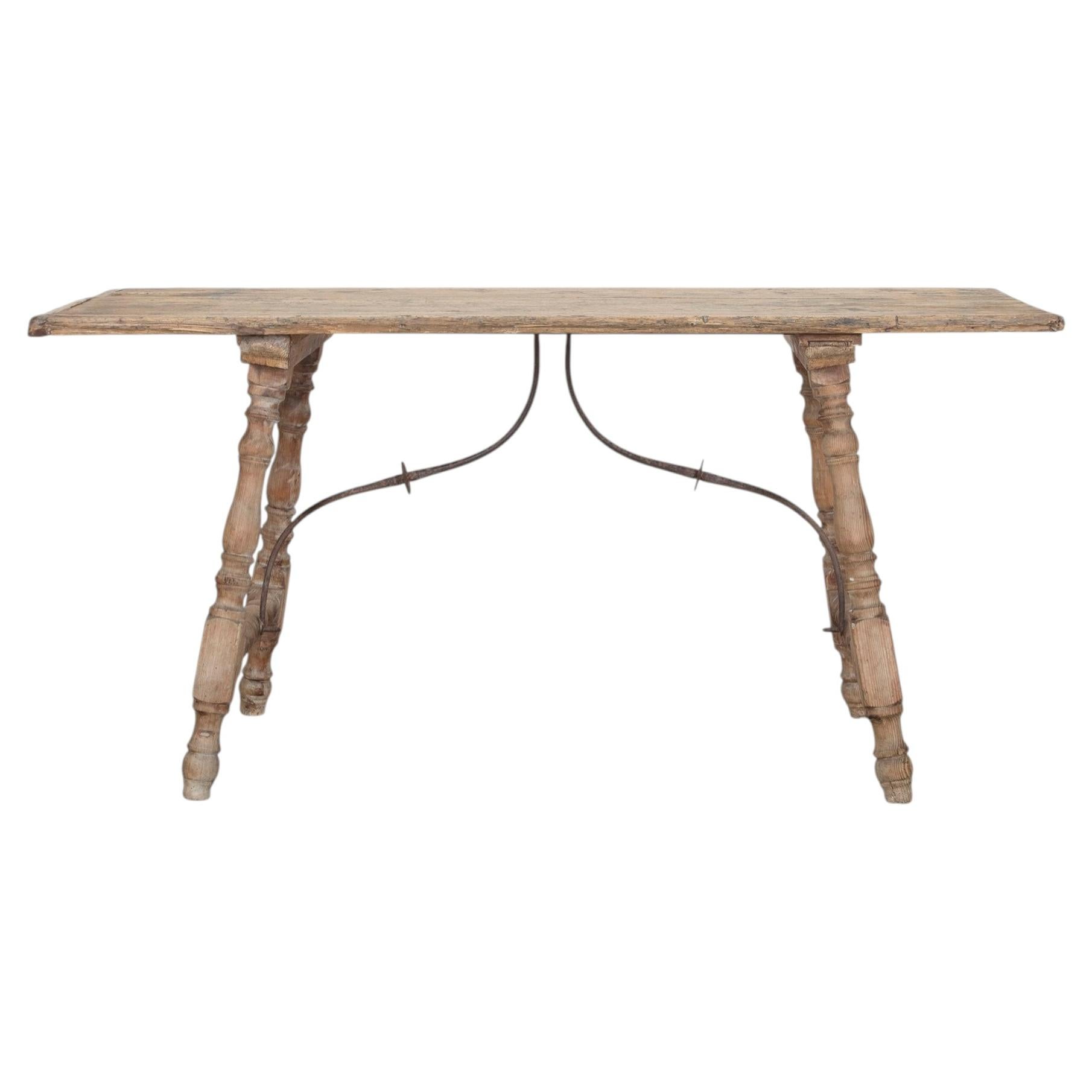 18th Century Spanish Pine Centre Table