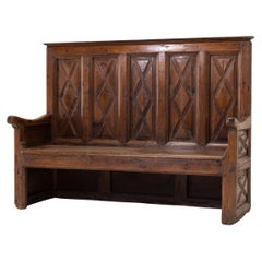 18th Century Spanish Pine Rustic Bench