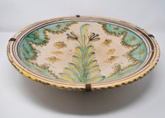 18th Century Spanish "Puente del Arzobispo" Madrid Hand Painted Earthenware Dish