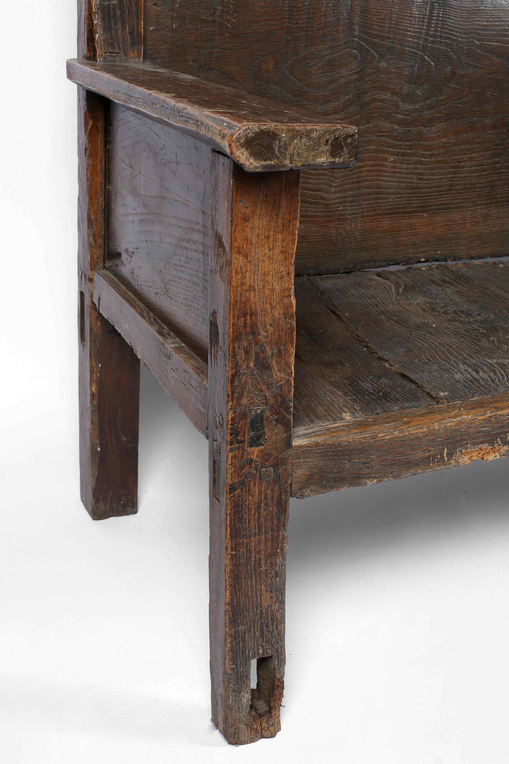 18th Century Spanish Pyrenean Mountain Bench For Sale 16