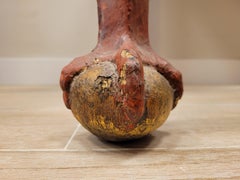 18th Century Spanish Red Corner Table, Console, Andalusian Baroque