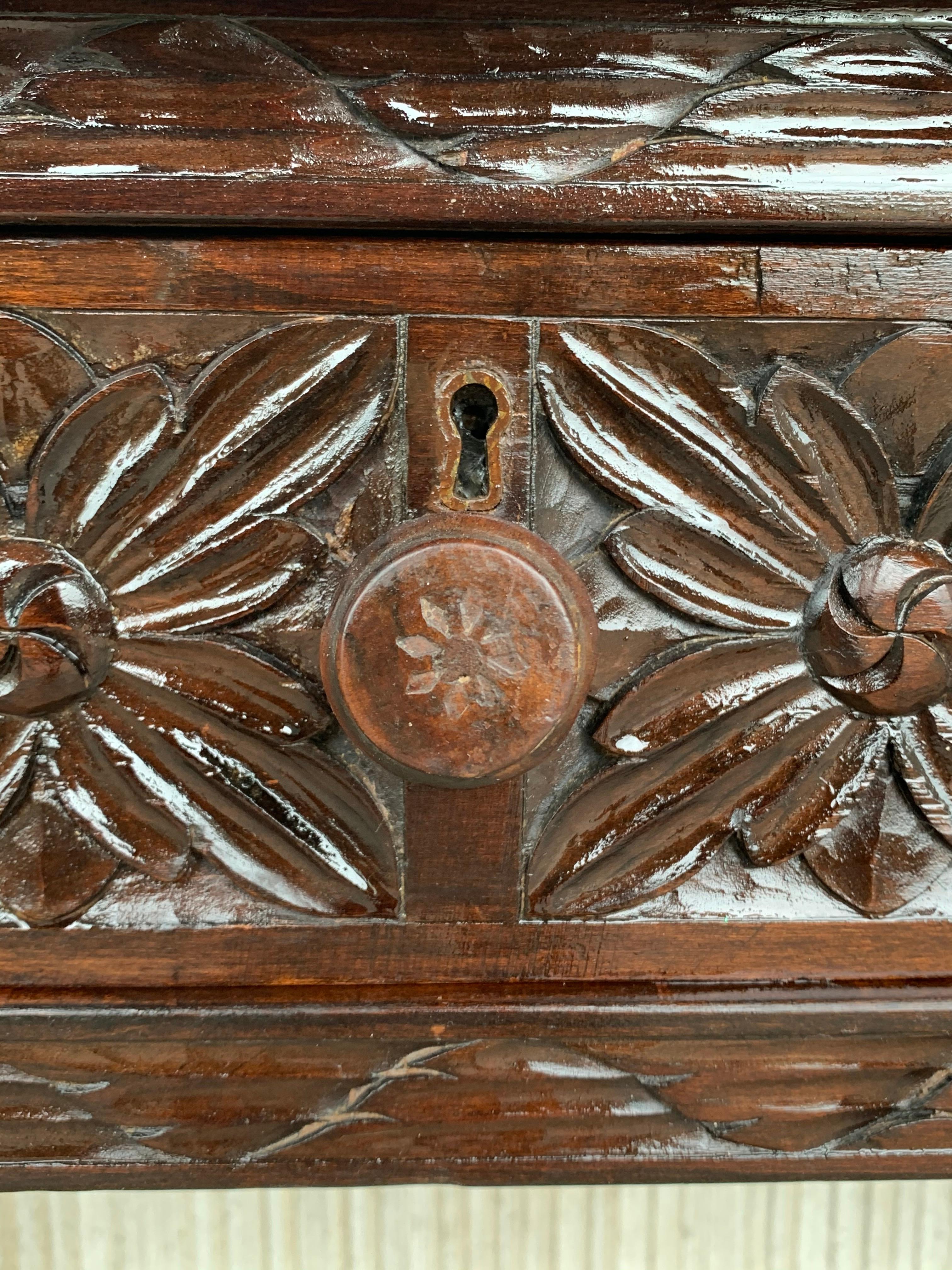 18th Century Spanish Refectory Table or Farm Table with Drawers 6