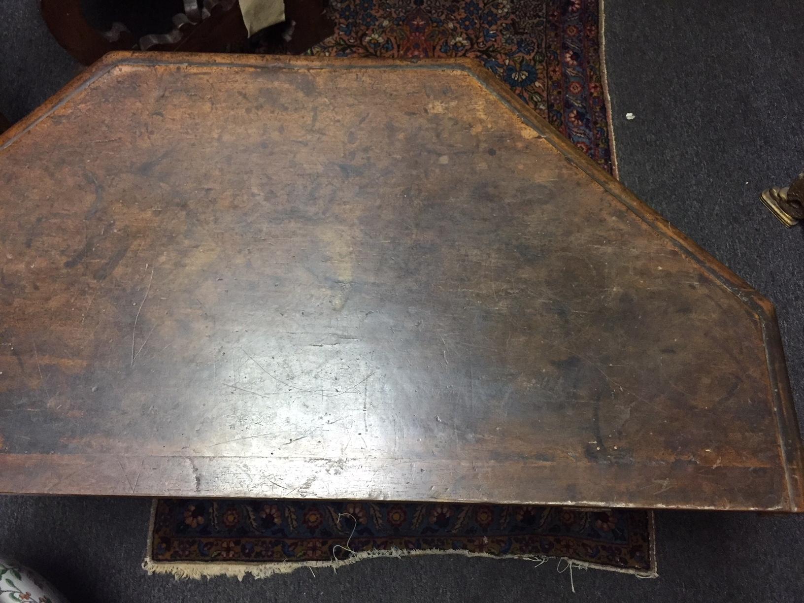 18th Century Spanish Renaissance Style Walnut Side Table In Good Condition In Cypress, CA