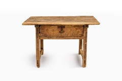 18th-century Spanish Rustic Side Table / Writing Desk / Bedside Table