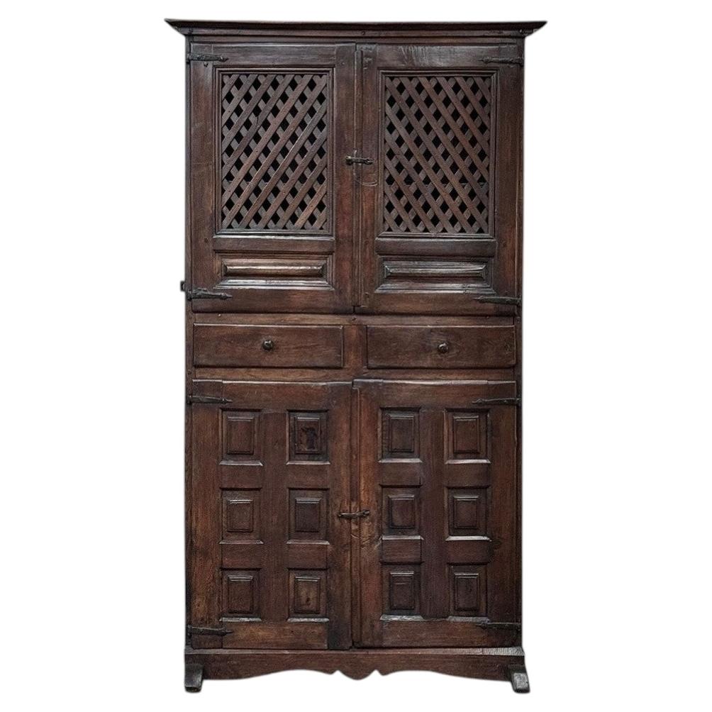 18th Century Spanish Rustic Walnut Cabinet ~ Cupboard
